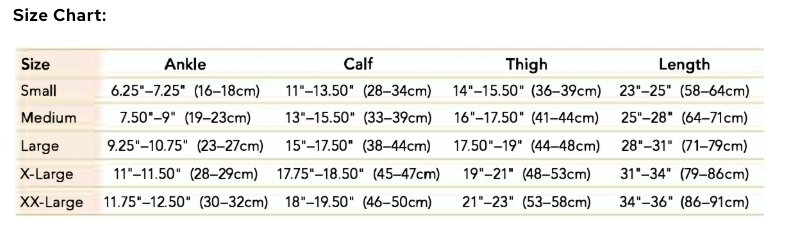 Therafirm Unisex Thigh High Stockings Mild Support 15-20mmHg Closed Toe