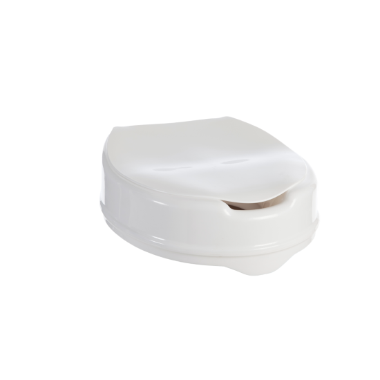 Aidacare Aspire Toilet Seat Raiser with lid, designed for enhanced mobility and comfort in bathroom use.