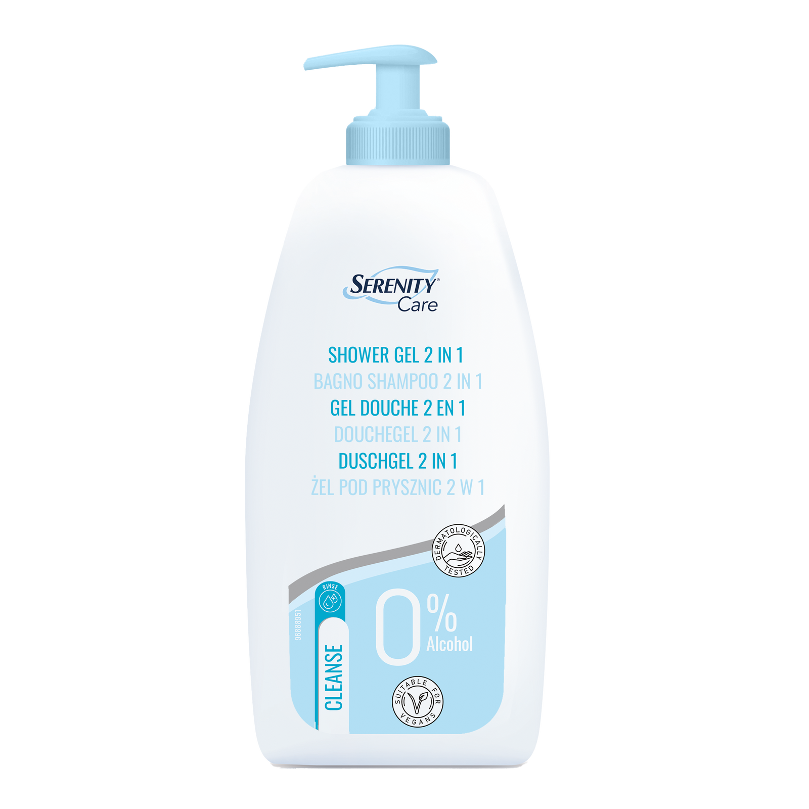 Serenity Care Shower Gel 2 in 1 500ml 12 - Day & Night HealthCare