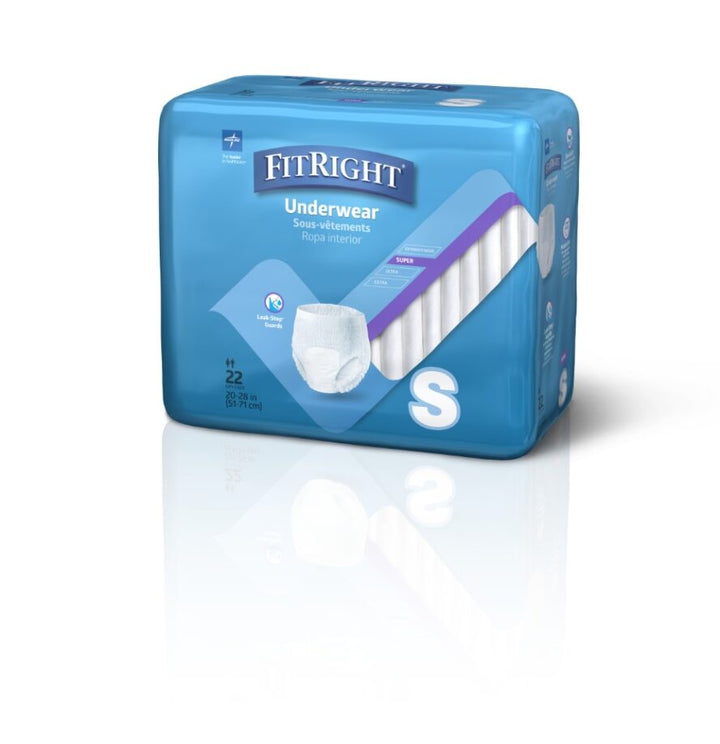 Medline Protection Plus Super Underwear for continence, featuring soft, absorbent fabric and a comfortable fit.