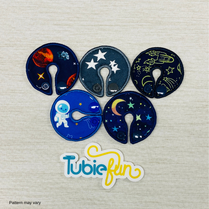 Tubie Fun Regular G-Tube Button Pad Space (5pk)