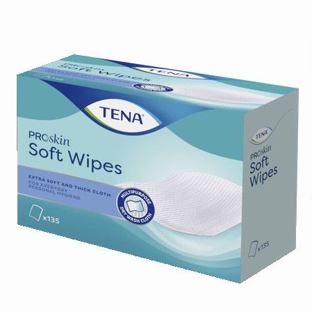 TENA Soft Wipe 135pk - Dry Wipes