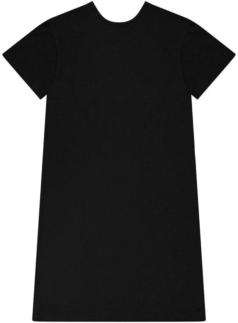 Comfy T-Shirt Dress -Kids T-Shirt Dress - tagless- black- The Shapes United