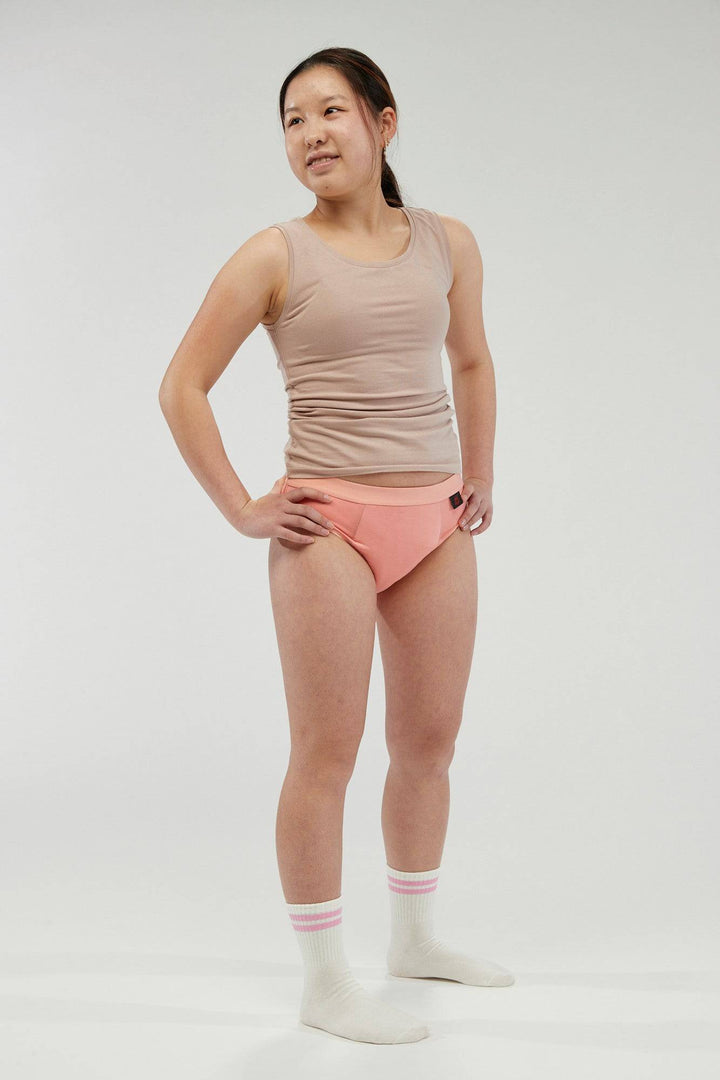 Pink Staydry Teen Underwear from Stay Dry Products, showing comfortable, youthful underwear designed for teenagers.