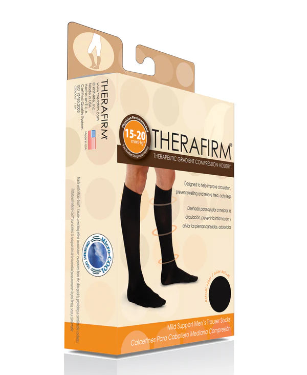 Therafirm Mens Trouser Socks Mild Support 15-20mmHg