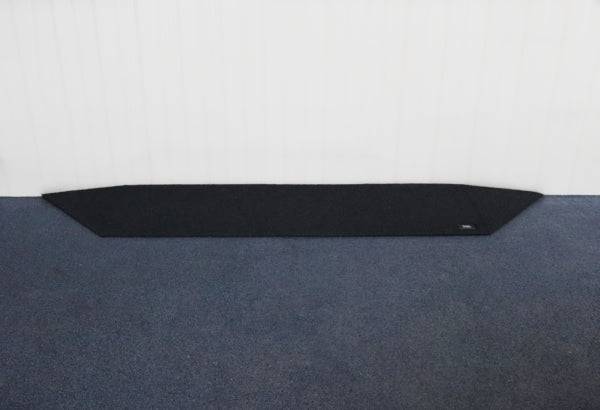 Tyrex 1:10 gradient recycled rubber threshold ramp for mobility, featuring a durable, textured surface for traction.