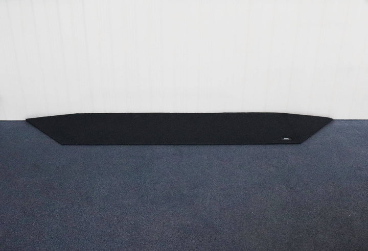 Tyrex 1:8 recycled rubber threshold ramp positioned for mobility access, showcasing its sturdy design and attached wing feature.