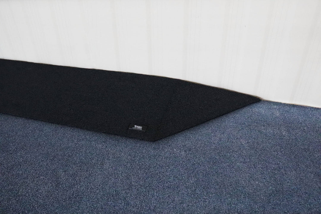 Tyrex 1:8 recycled rubber threshold ramp designed for mobility, featuring a durable, textured surface for stability.