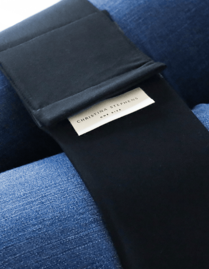 Christina Stephens adaptive wheelchair leg straps for secure support and comfort for wheelchair users.