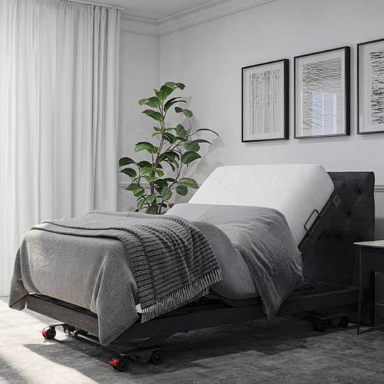 ASPIRE ComfiMotion Activ Care UltraLow Bed - Portobello Grey - Queen