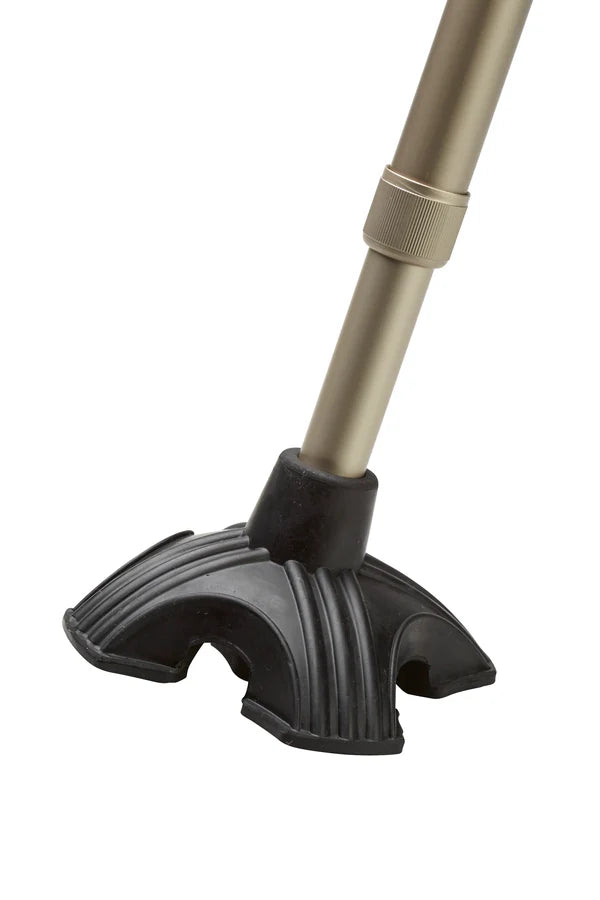 Max Mobility Quad Leg Walking Cane Tip – 4-Point Stability Tip for Standard Walking Canes