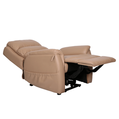 Aspire IDAHO Lift Recline Chair - Dual Action - Latte Vinyl