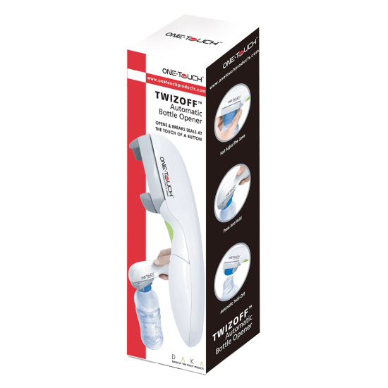 Aidacare ONE TOUCH Bottle Opener accessory with ergonomic design and easy one-touch operation for effortless bottle opening.