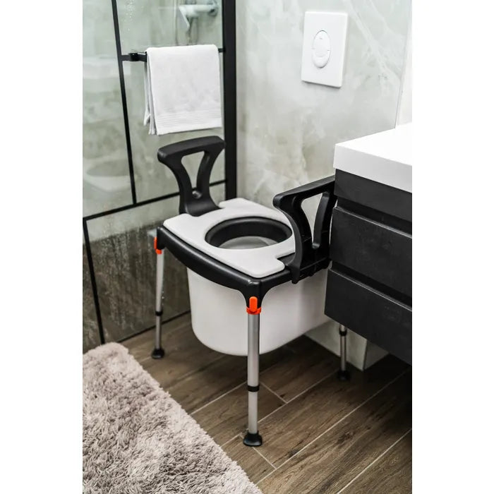 King Commode/Over Toilet with Armrests