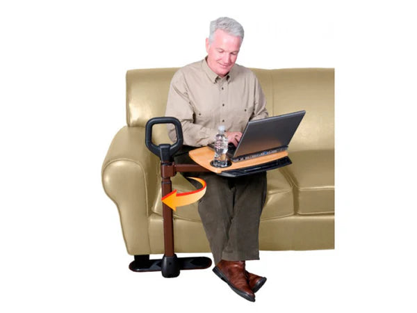 Stander Assist-A-Tray – Couch-Side Standing Handle with 360° Swivel Tray Table
