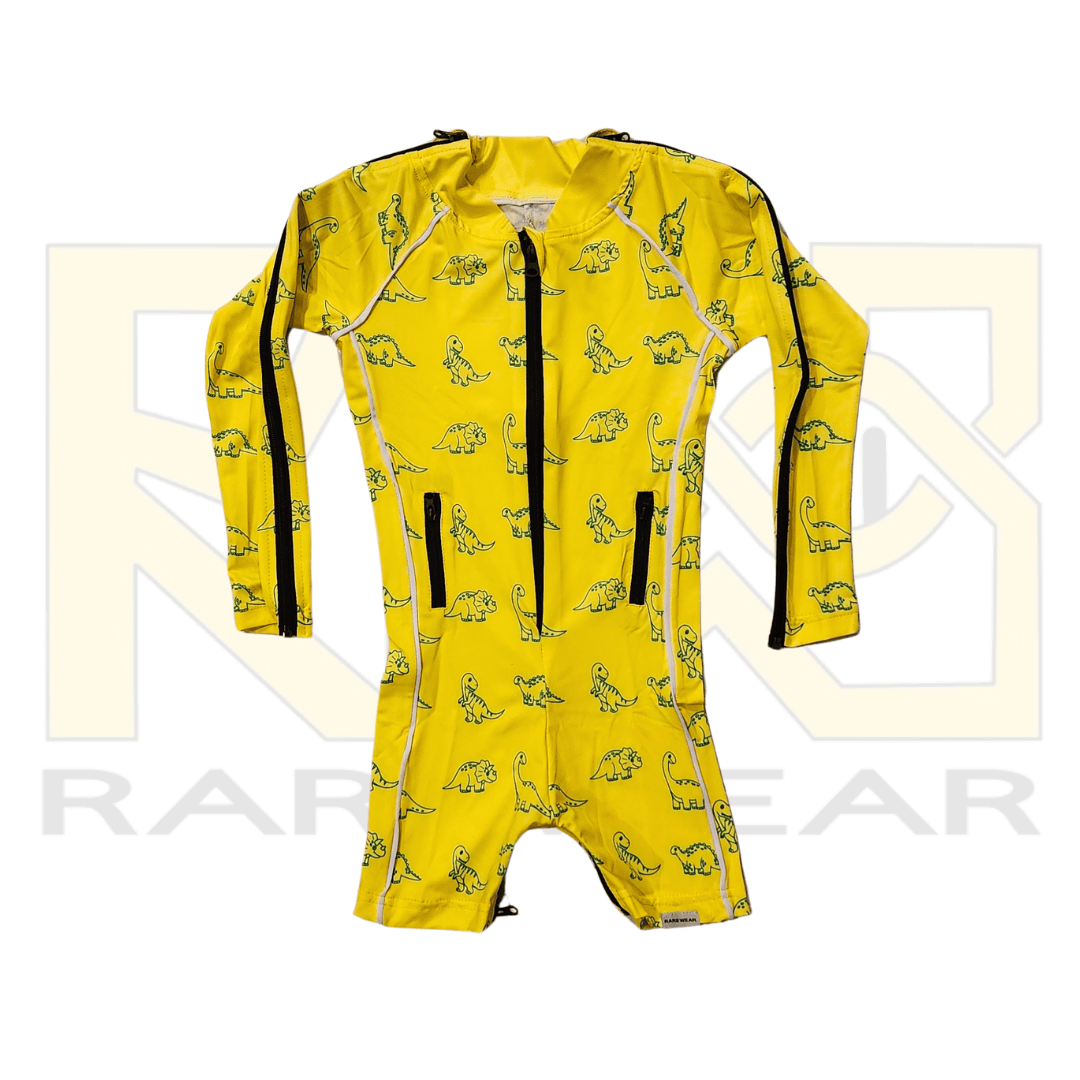 Kids' RareWear HydroEase Signature Swimsuit featuring vibrant colors and a comfortable fit for summer fun.