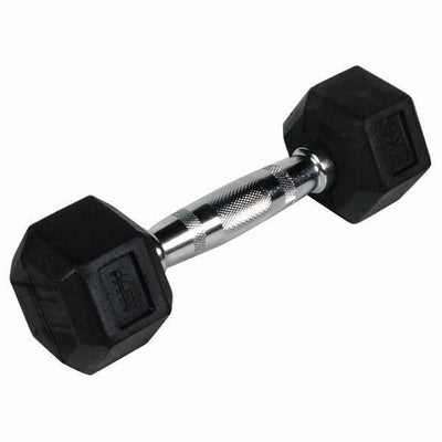 Rubber Hex Dumbbells