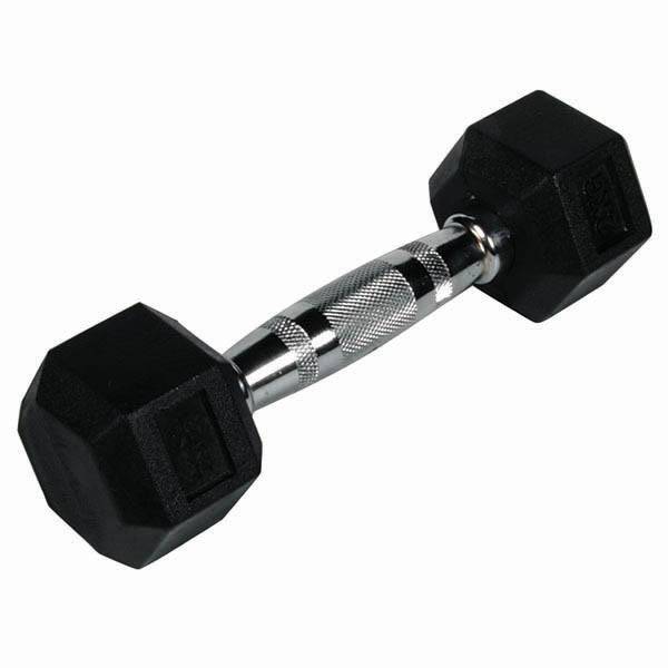 Rubber Hex Dumbbells