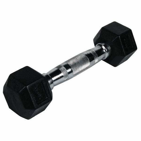 Rubber Hex Dumbbells