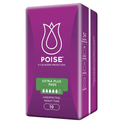 Poise Pads For Bladder Leaks Extra Plus 10 Pack