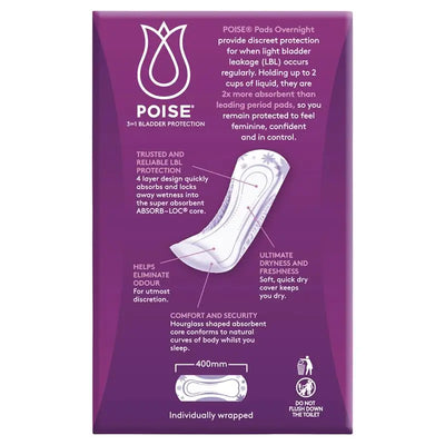 Poise Pads For Bladder Leaks Overnight 8 Pack