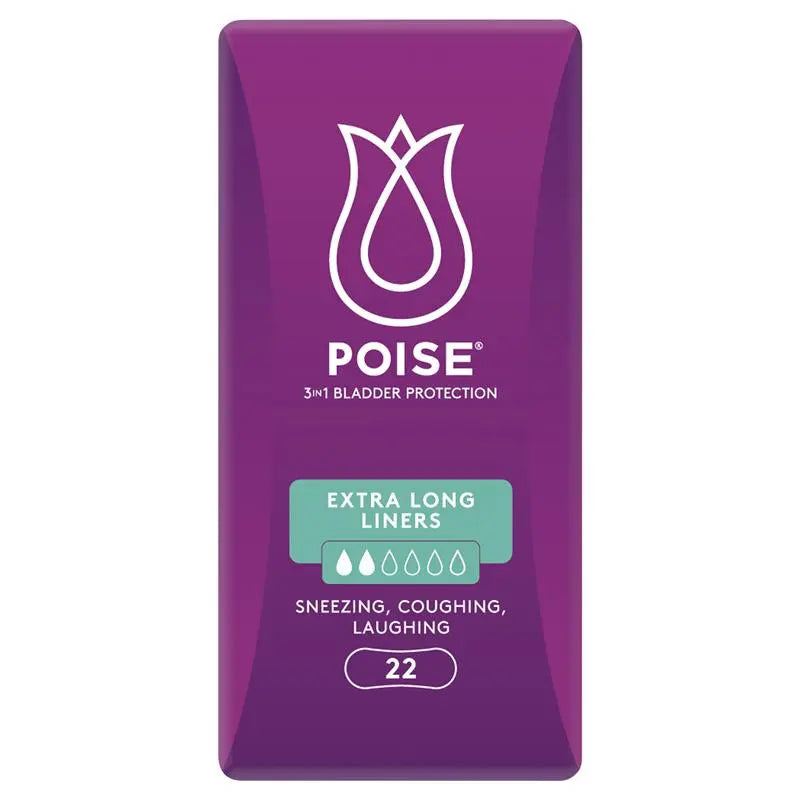 Poise Liners Extra Long 22 Pack