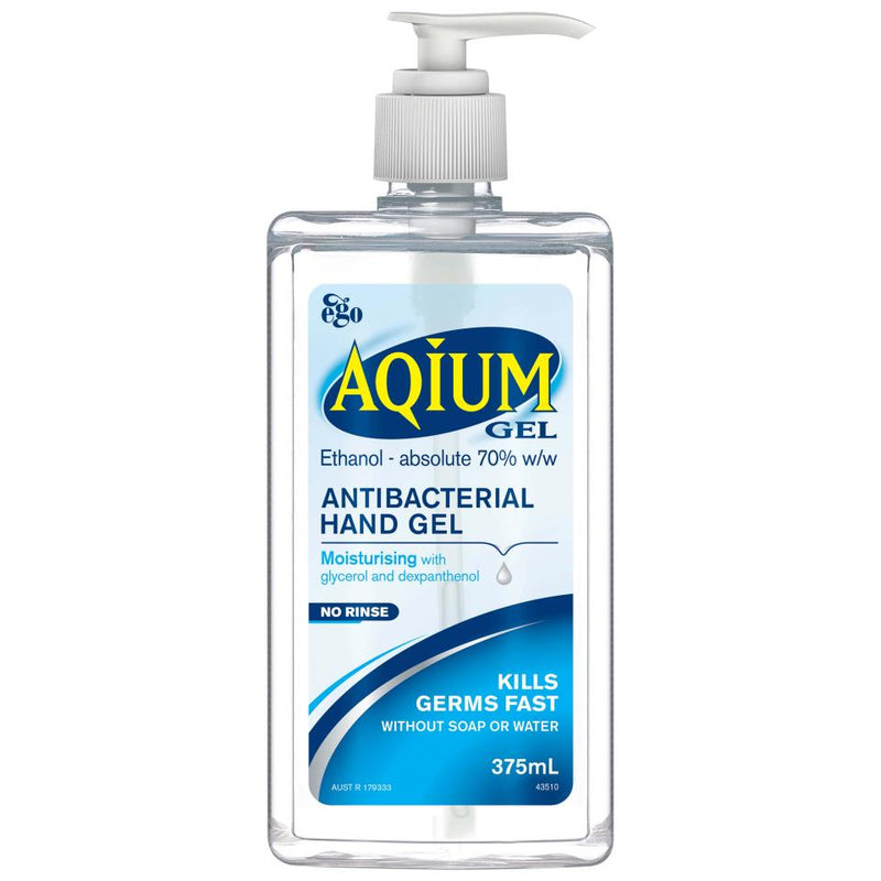 Aqium Antibacterial Hand Gel 375ml