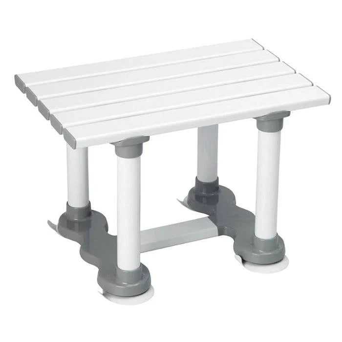 Savanah Slatted Bath Seat by Performance Health, featuring a sturdy design and slatted surface for comfort in the bath.