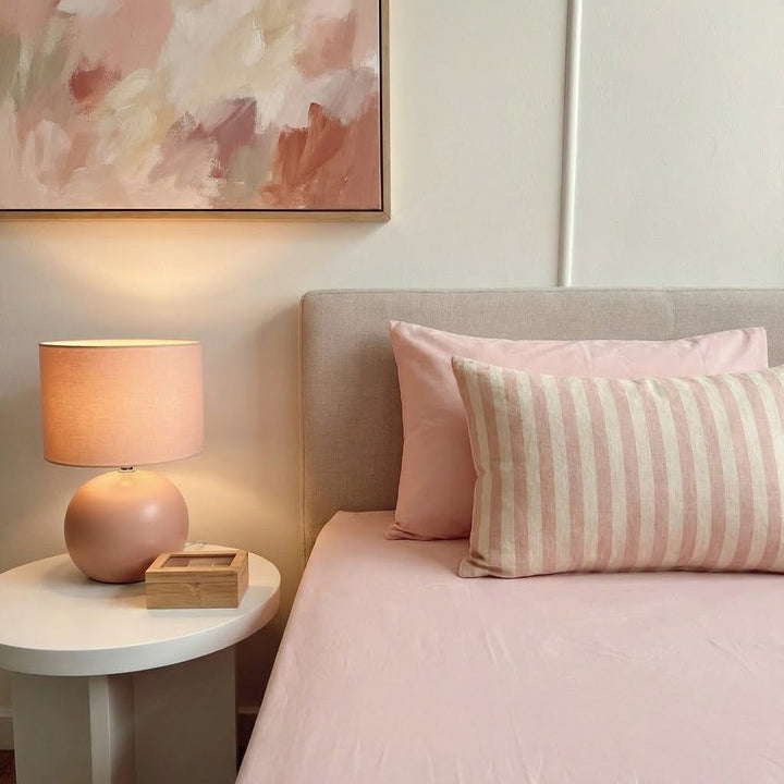 Milk &amp; Bed Waterproof Fitted Sheet – Petal | Single