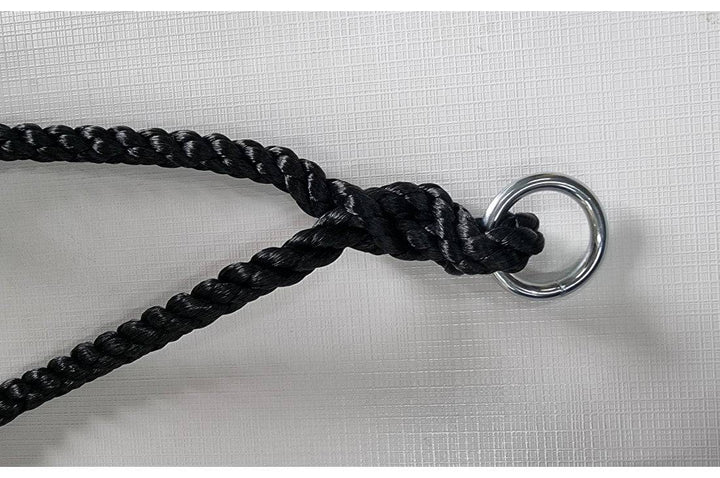 Round black and green Nest Swing with ropes, designed for sensory play by Special Needs Play Equipment.