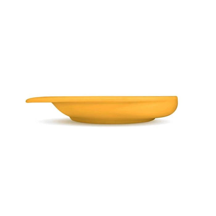 Dignity By Wade scoop plate in white, designed for easy food collection, by Performance Health.