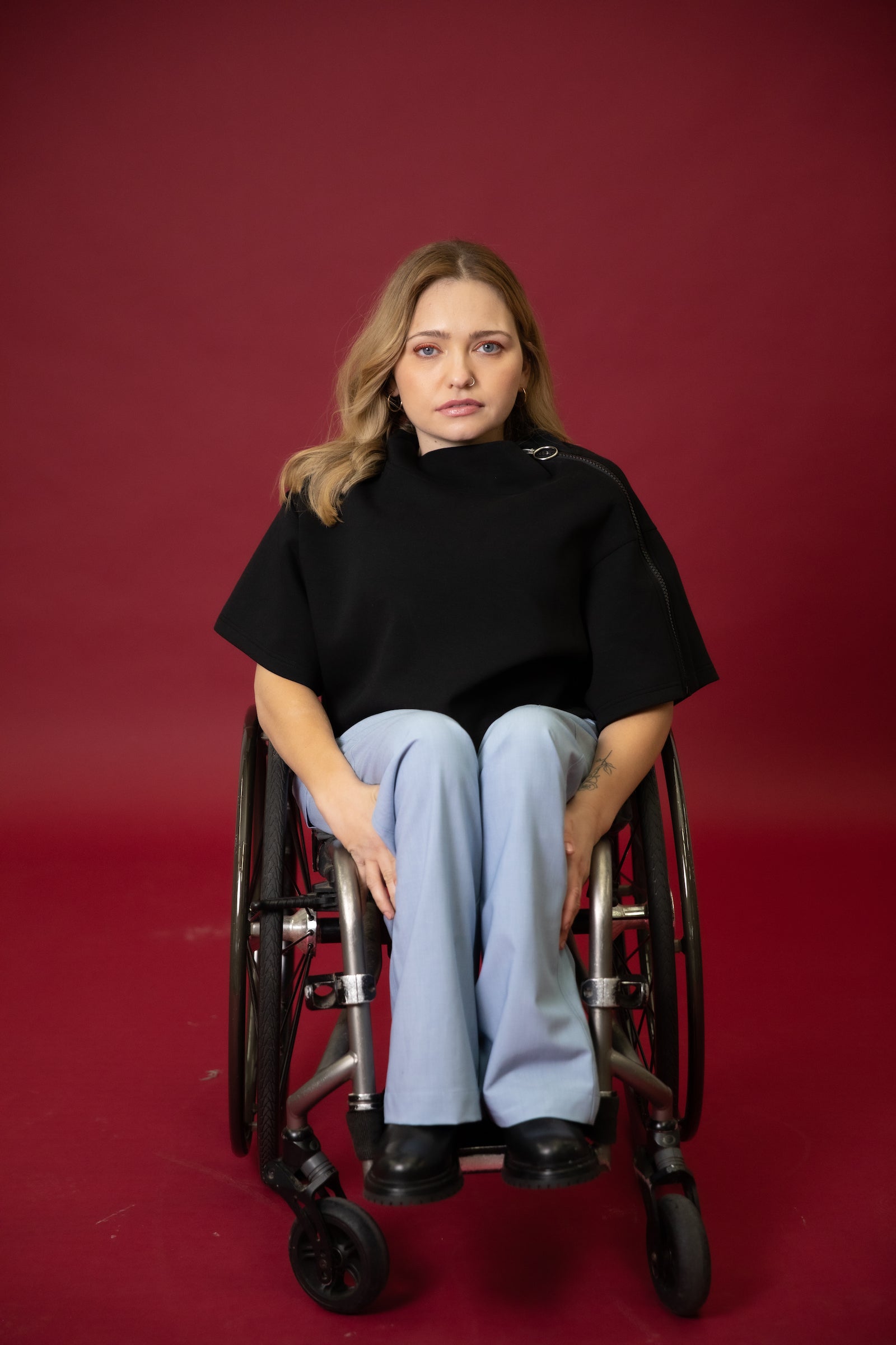 JAM the label Easy-On Wide Leg Pants in a relaxed fit, showcasing a soft fabric and comfortable waistband.