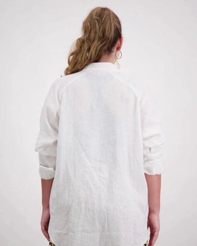 Christina Stephens- Cruiser Magnetic Linen Shirt | Dexterity Friendly Gender Neutral Shirt