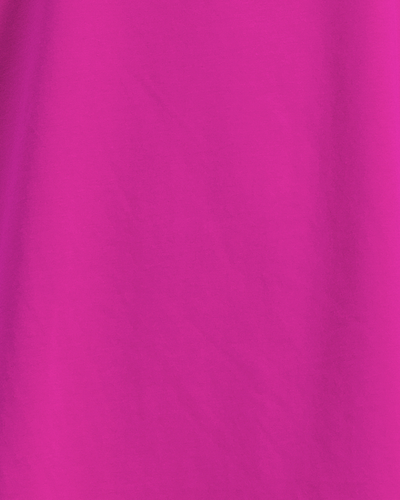 Nick A-Line Tee shown in vibrant magenta color, displaying the spill-free tech fabric's smooth texture and adaptive design with soft draping effect. Close-up view highlighting the quality material and contemporary silhouette of this adaptive menswear essential.