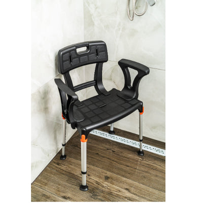 King Shower Seat with Back & Armrests