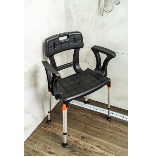 King Shower Seat with Back & Armrests