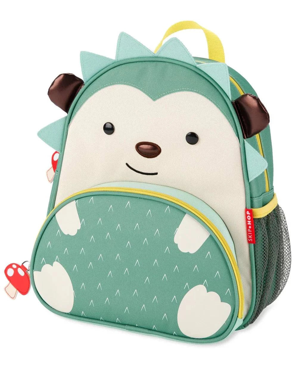 Tubie Fun Modified Backpack featuring a colorful hedgehog design, ideal for nutrition and travel needs for kids.