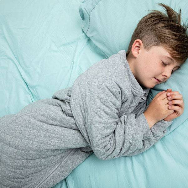 Grey Snuggly Bag adaptive sleeping bag by Snuggle Bags by Ellie, designed for comfort and warmth.