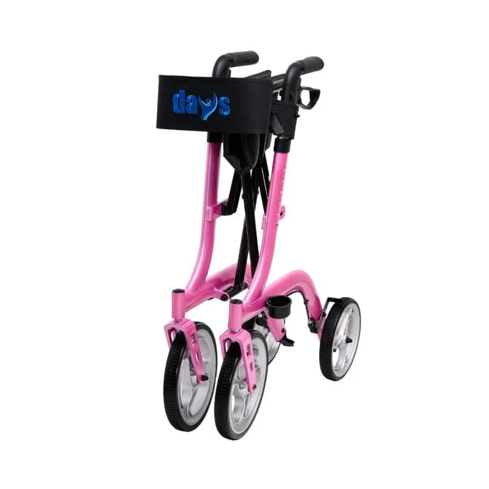 Performance Health Days Superlite Deluxe Rollator in a sleek design, showcasing adjustable handles and sturdy wheels.
