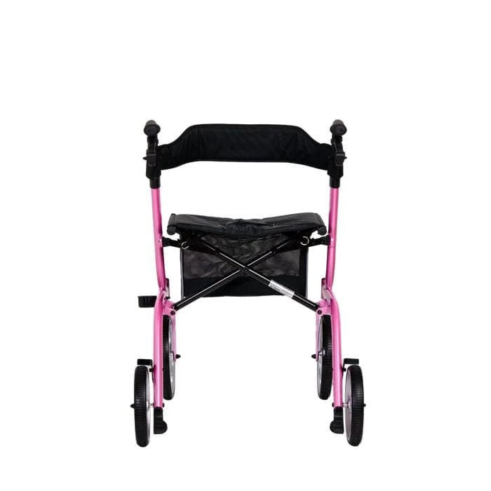 Performance Health Days Superlite Deluxe Rollator in a sleek design, featuring wheels and a comfortable seat.