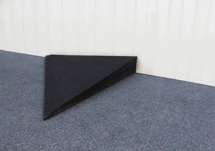 Tyrex 1:10 gradient recycled rubber ramp wings designed for improved mobility and traction on various surfaces. Tyrex rubber ramp wings side accessories for rubber ramps and walkers.