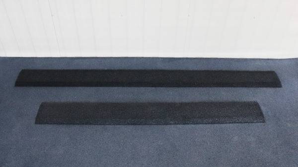 Tyrex recycled rubber shower ramp in black and grey, designed for improved mobility access, measuring 1600mm x 1200mm.