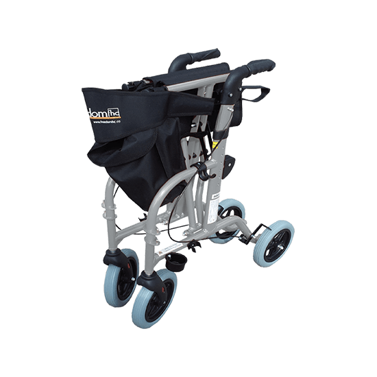 Aidacare Freedom Hybrid Transroller, a versatile mobility seat walker and wheelchair with adjustable features and sturdy design.