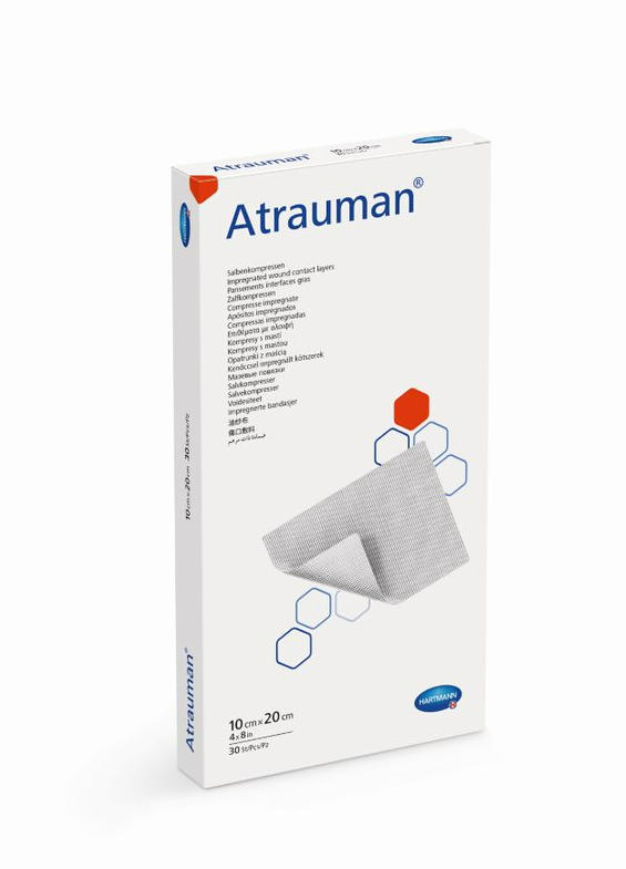 MoliCare Atrauman wound care dressing in a 10x20 cm size, featuring a sterile, protective design for optimal healing.