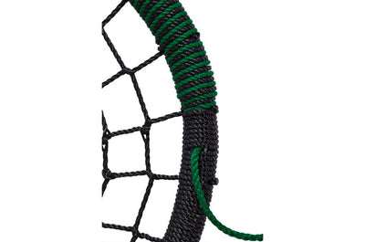 Nest Swing ‘Oval’ with adjustable Ropes (sensory swing) - Black/Green