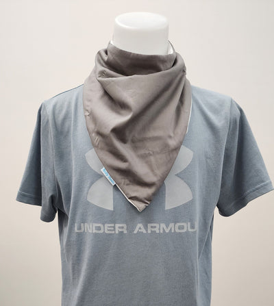 Teen bandana grey color on grey shirt