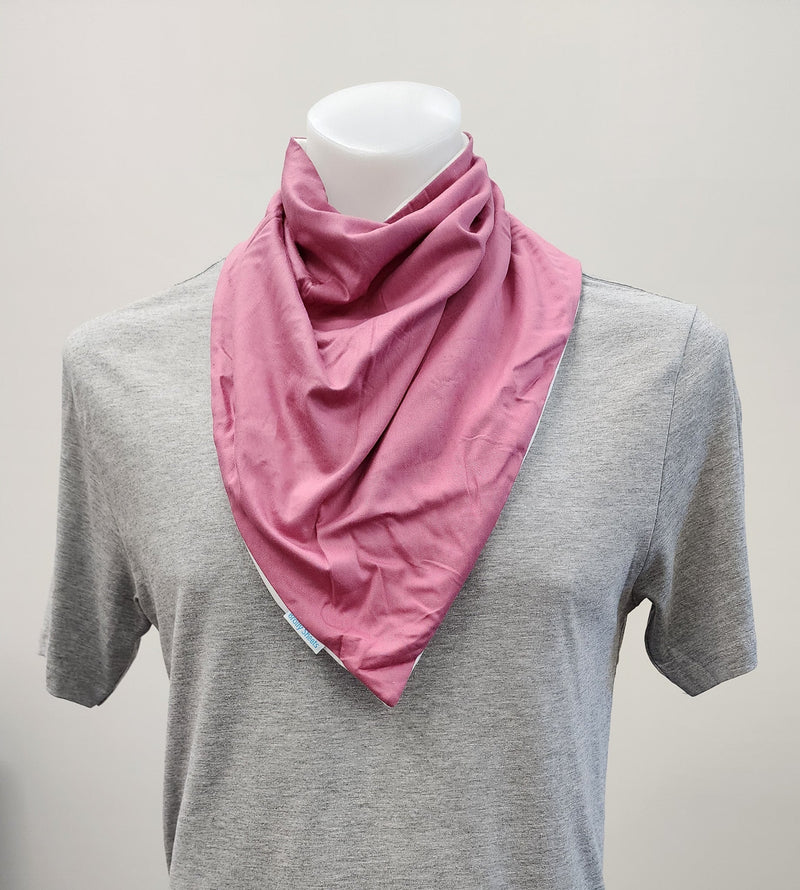 waterproof bandana bib pink adult