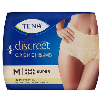 TENA Discreet High Waist Underwear Super Crème