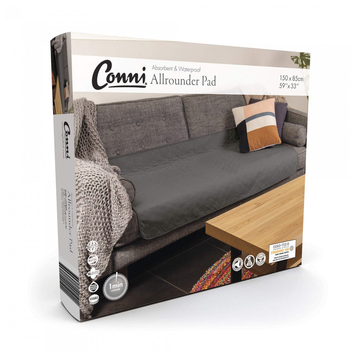 Conni Allrounder Pad in manchester fabric, showcasing its absorbent design and versatile use for everyday comfort.