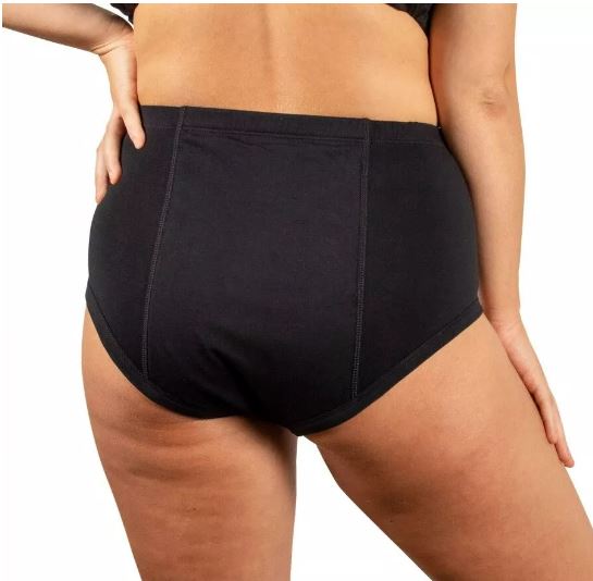 Conni Classic Ladies Black continence pad with discreet, absorbent design for comfortable bladder protection.